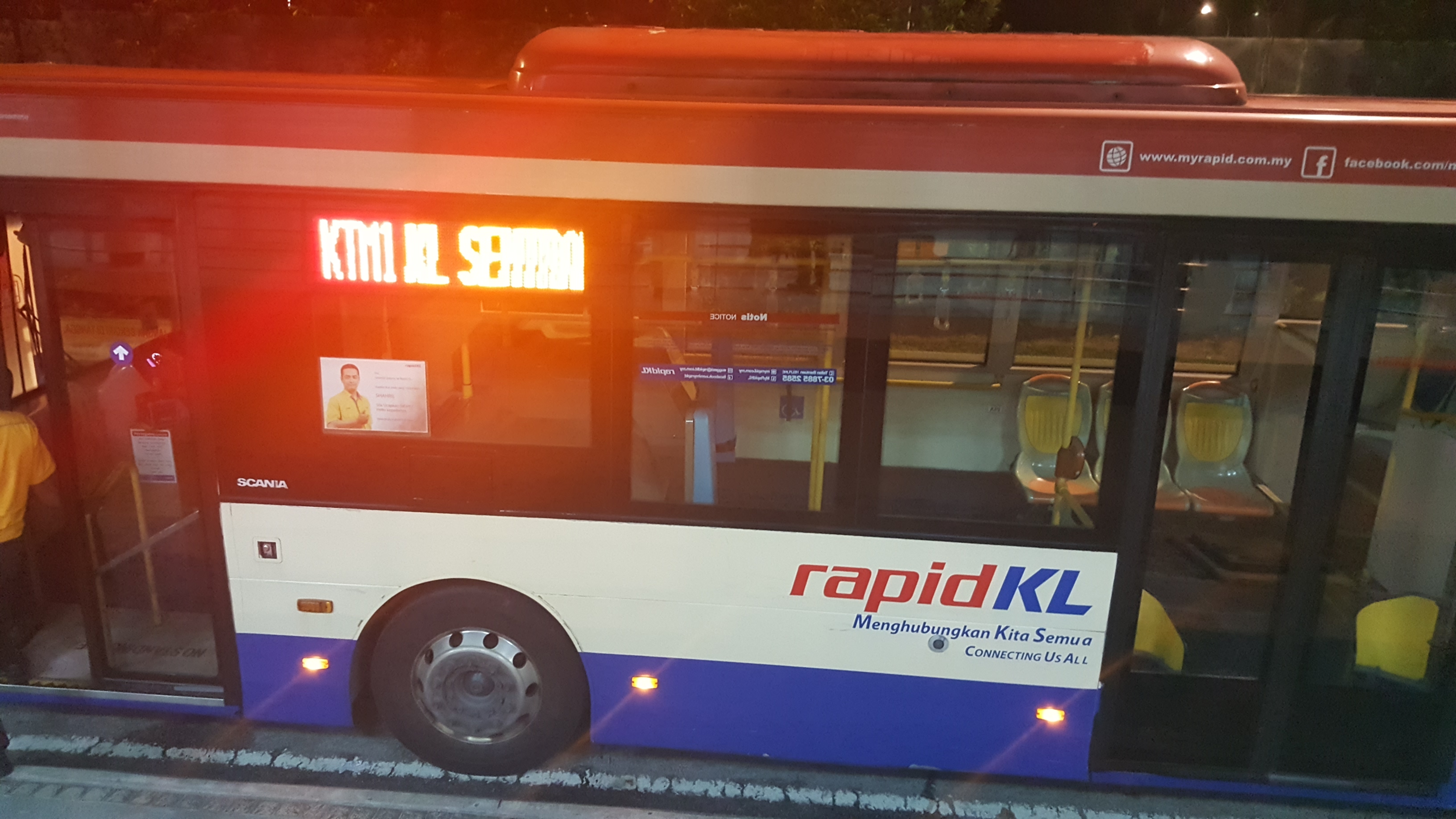 Rapid KL Bus to Sentul Station from KL Sentral