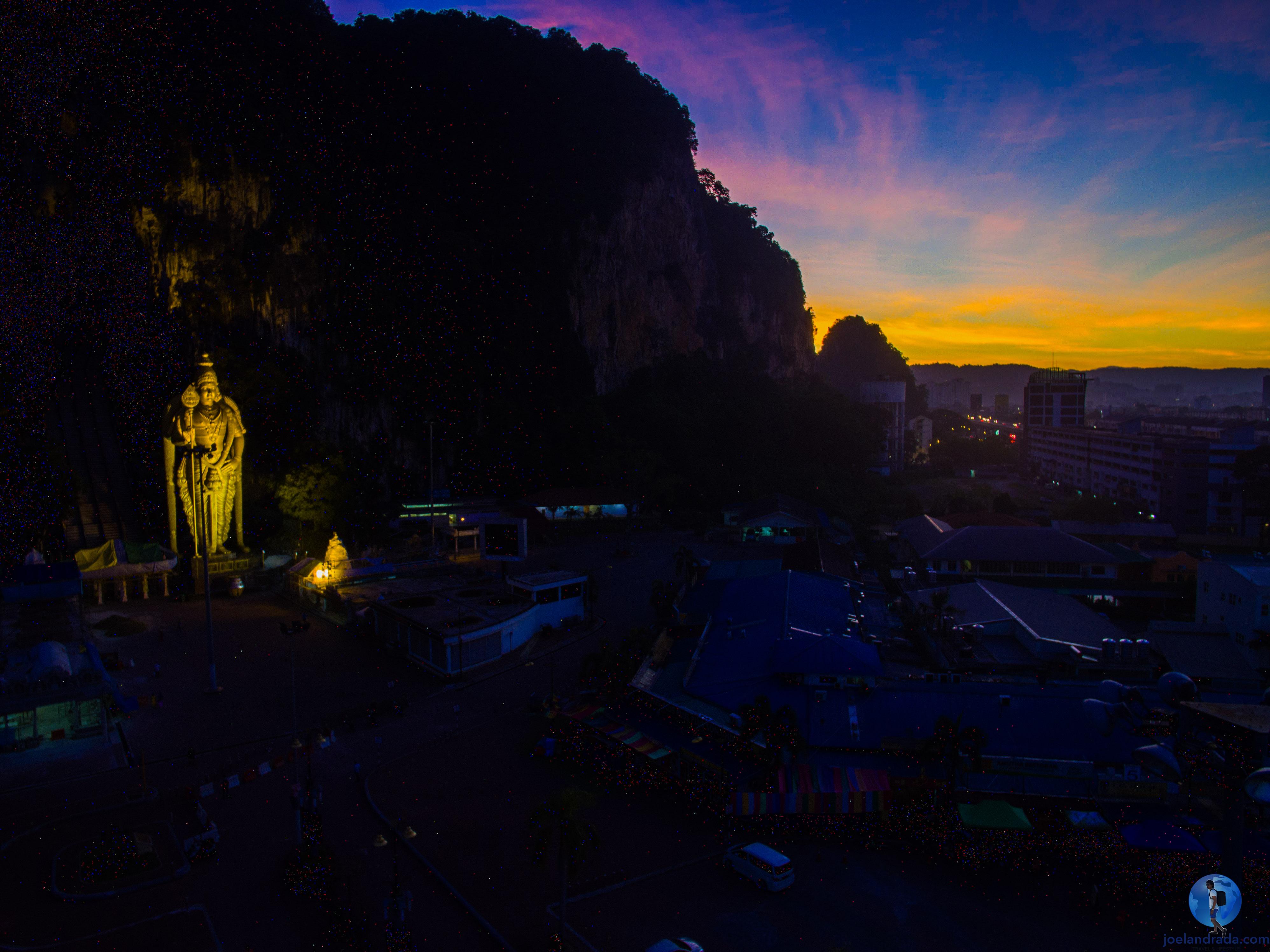 Batu Caves at sunrise