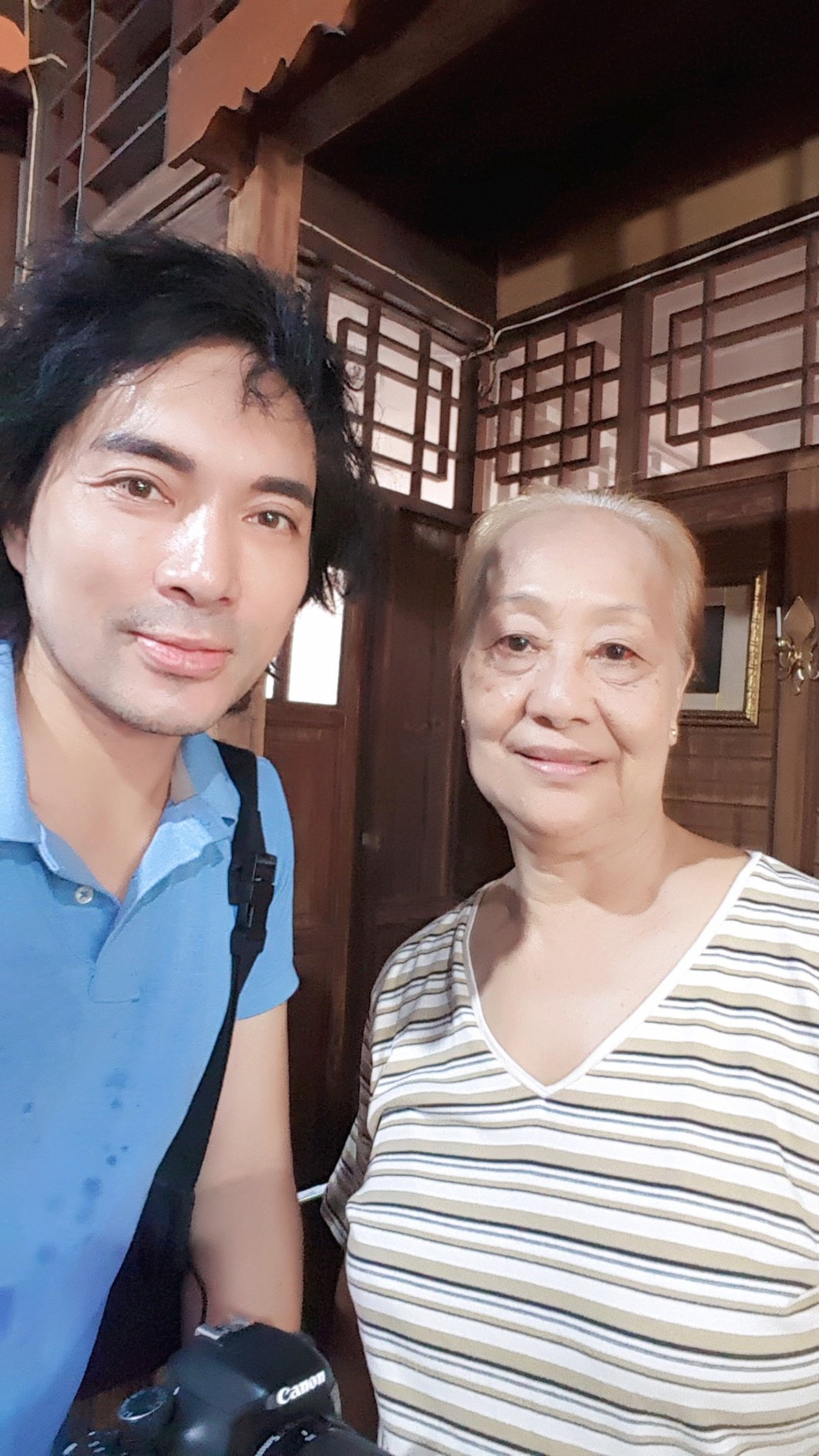 Me with Ruth Sapalleda Garingo, cousin of the owner and caretaker of the Aldren Tac-An Nacion Ancestral House