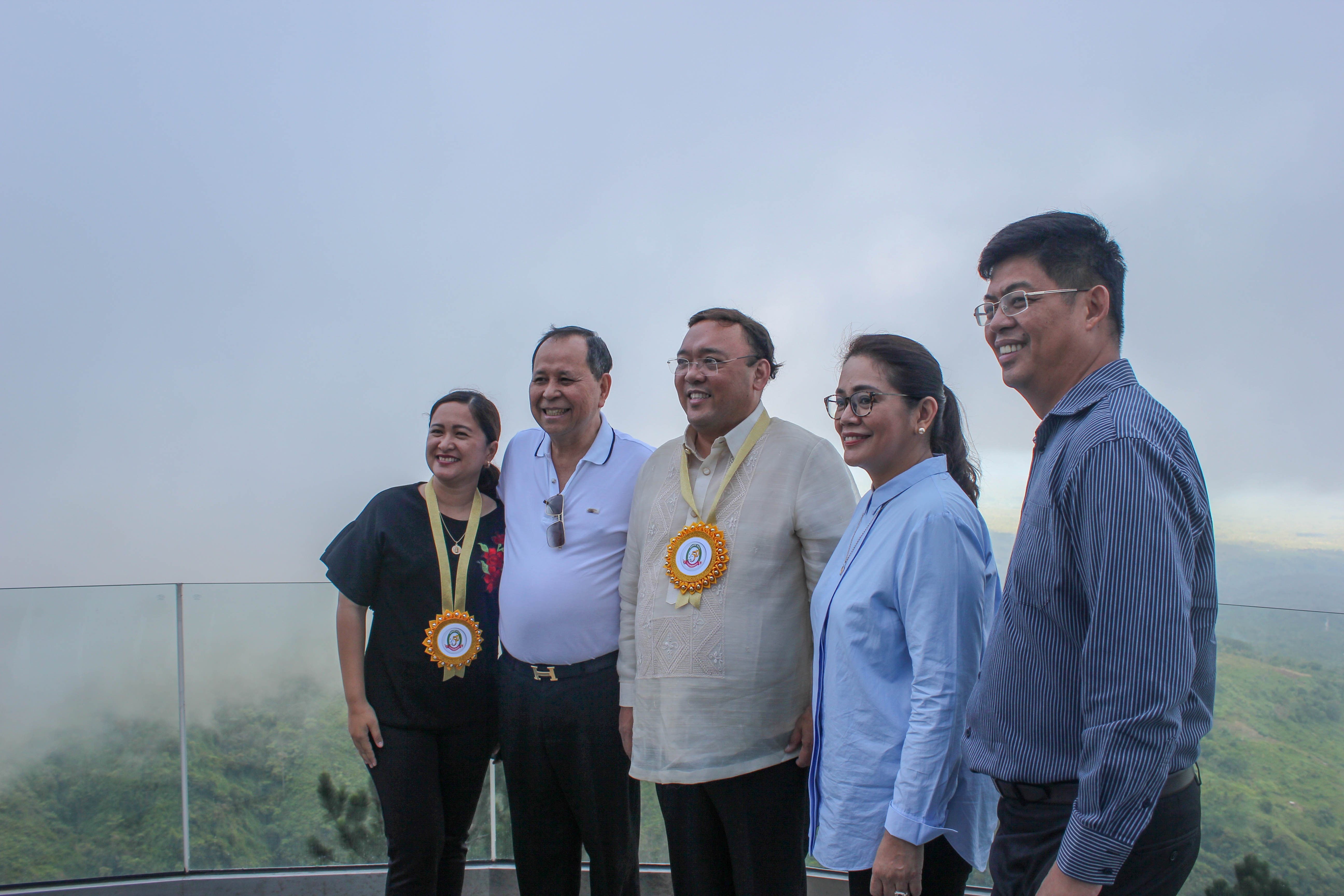 From left to right: May Salvana- Unchuan, Department of Tourism Region 10 Regional Director; Hon. Henry Oaminal, District Representative Misamis Occidental 2nd District; Hon. Harry Roque, Jr., Appointed Presidential Spokesperson; Dr. Jenifer Tan and Mayor Philip Tan, Tangub City.
